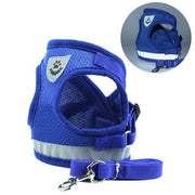 Adjustable Mesh Vest Dog Harness Collar