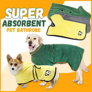 Dog Bathrobe Drying Coat Absorbent Towel