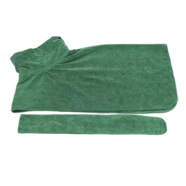 Dog Bathrobe Drying Coat Absorbent Towel