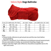 Dog Bathrobe Drying Coat Absorbent Towel